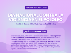 Gráfica Día Nacional contra la Violencia en el Pololeo.